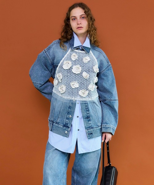 メゾンスペシャル　ビスチェ MAISON SPECIAL（メゾンスペシャル） ブラウス シャツ Studs Denim