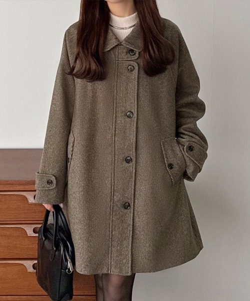 「callautia」 ステンカラーコート SMALL ベージュ レディース_画像2