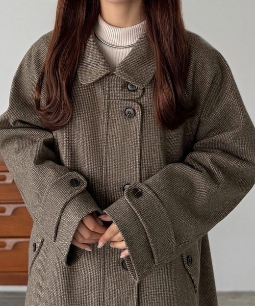 「callautia」 ステンカラーコート SMALL ベージュ レディース_画像3