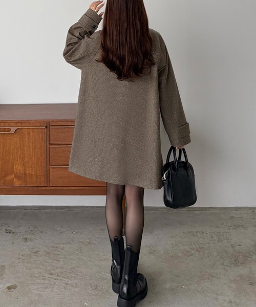 「callautia」 ステンカラーコート SMALL ベージュ レディース_画像6
