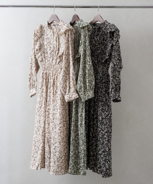 「SpRay」 長袖ワンピース FREE グリーン レディース_画像6