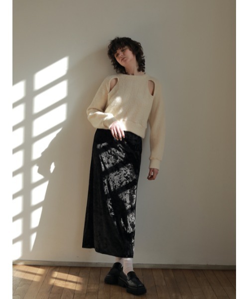 「AMAIL」 ロングスカート FREE ホワイト レディース_画像4