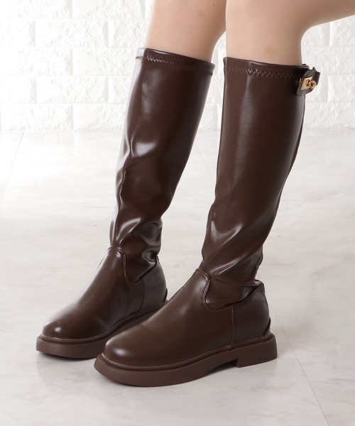 「Lace Ladies」 レインブーツ 24 ブラック レディース_画像2