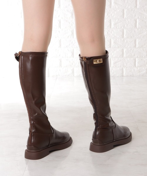 「Lace Ladies」 レインブーツ 24 ブラック レディース_画像7