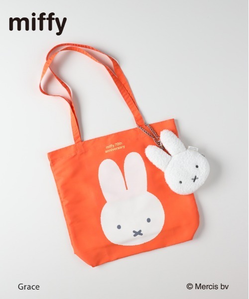 Right-on（ライトオン） エコバッグ 「miffy」70周年限定 ボアポーチ