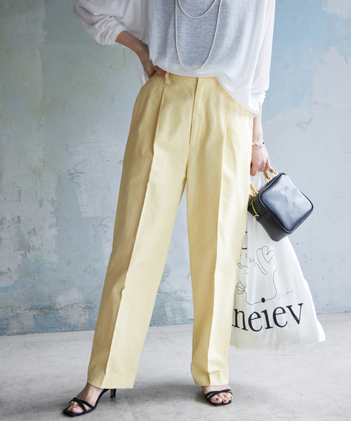 「SLOBE IENA」 チノパンツ 36 ベージュ レディース_画像2