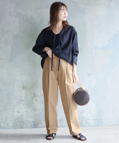 「SLOBE IENA」 チノパンツ 36 ベージュ レディース_画像4