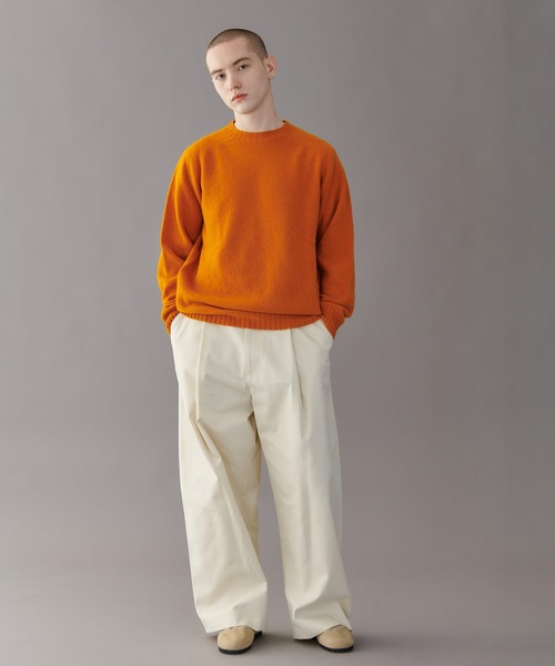Morris & Sons」 長袖ニット 2 グレイッシュベージュ メンズ Morris 