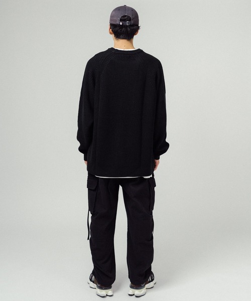 「Ressaca」 「cathy’s closet」長袖ニット M グレー メンズ_画像2