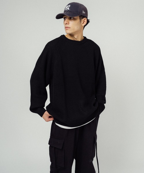 「Ressaca」 「cathy’s closet」長袖ニット M グレー メンズ_画像5