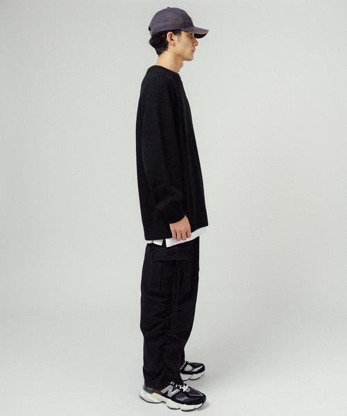 「Ressaca」 「cathy’s closet」長袖ニット M グレー メンズ_画像6
