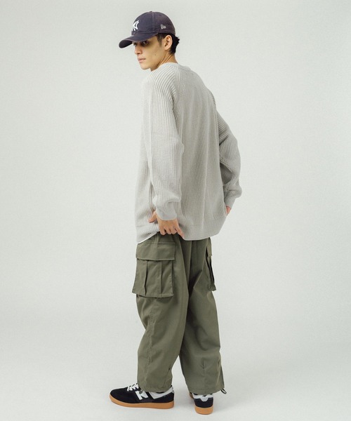 「Ressaca」 「cathy’s closet」長袖ニット M グレー メンズ_画像9