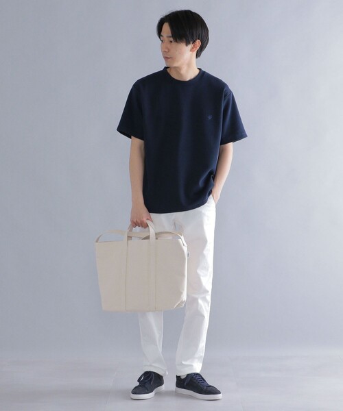 「SHIPS」 半袖Tシャツ MEDIUM ライトグレー メンズ_画像2