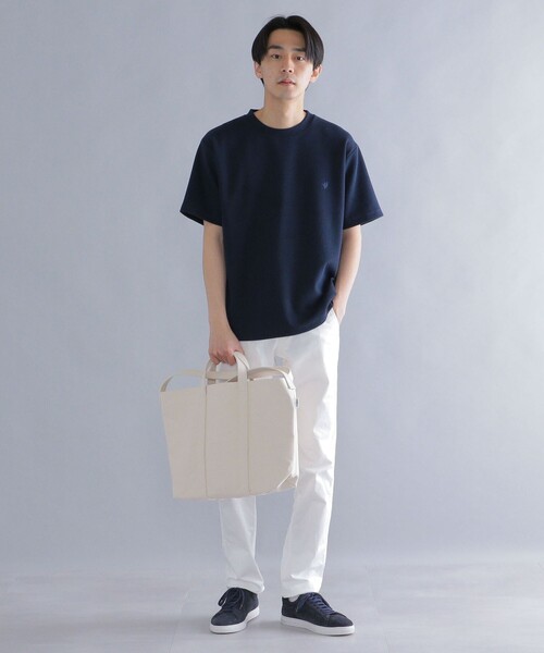 「SHIPS」 半袖Tシャツ MEDIUM ライトグレー メンズ_画像9