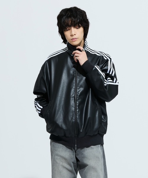 r*y様 23SS✨️美品 ADORE ダブルジャージージャケット ブラック 3 adidas（アディダス） ブルゾン アウター プレザー3Sトラックトップ