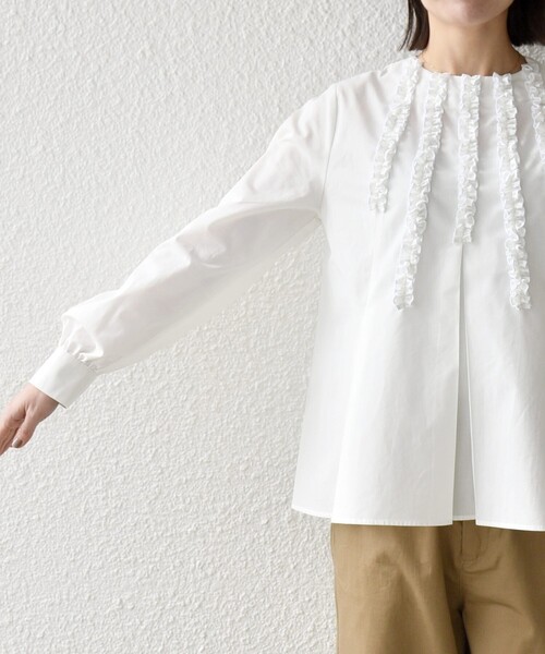 annaです⭐︎【スタンド アローン】 LACE TIE ブラウス UNITED ARROWS（ユナイテッドアローズ） ブラウス シャツ 「MA/RE
