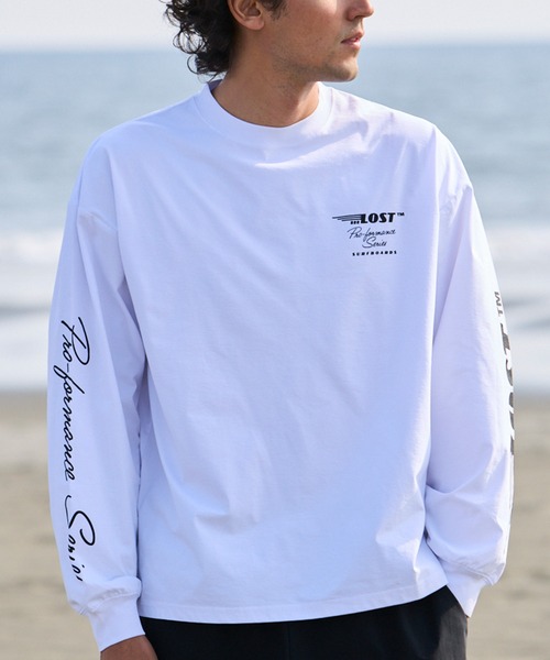 LOST（ロスト） tシャツ 速乾 水着 ラッシュガード 長袖 Tシャツ ロンT