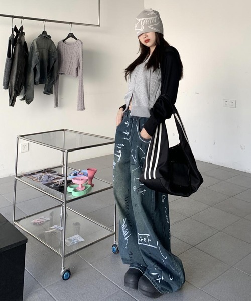 「Ressaca」 デニムパンツ X-LARGE インディゴブルー レディース_画像3