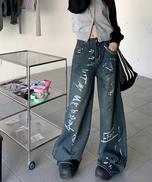 「Ressaca」 デニムパンツ X-LARGE インディゴブルー レディース_画像8