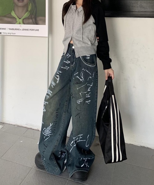 「Ressaca」 デニムパンツ X-LARGE インディゴブルー レディース_画像9