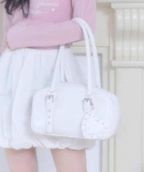 【美品‼️】スタッズ付きホワイトハンドバッグ Valentino スタッズ付きホワイトハンドバッグ 【公式通販】
