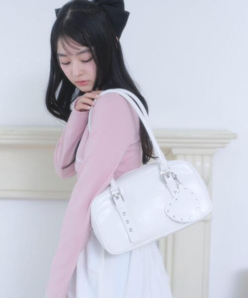 WEGO（ウィゴー） ハンドバッグ WEGO/スタッズハートチャーム付き