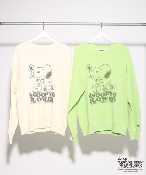 PEANUTS / SNOOPY】別注 ピーナッツ スヌーピー 刺繍プリント