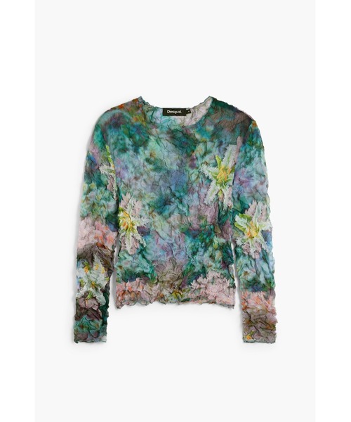 Desigual（デシグアル） ブラウス シャツ ガーデンフラワー クラッシュ