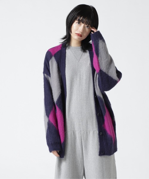 「MANASTASH」 ニットカーディガン MEDIUM ブラック レディース_画像6