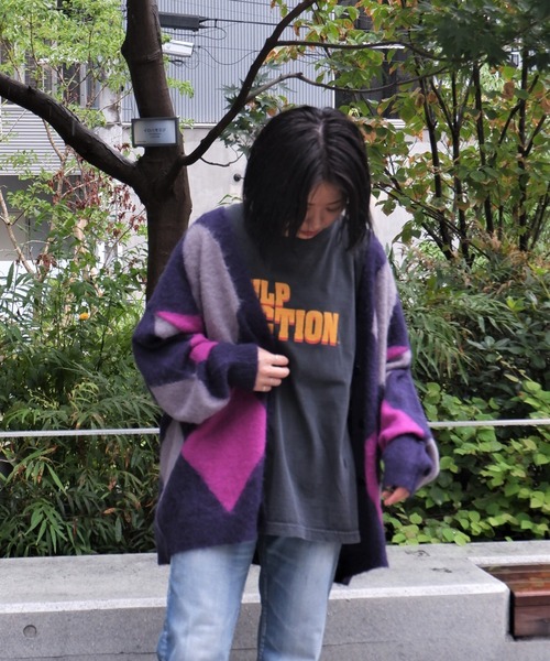 「MANASTASH」 ニットカーディガン MEDIUM ブラック レディース_画像8