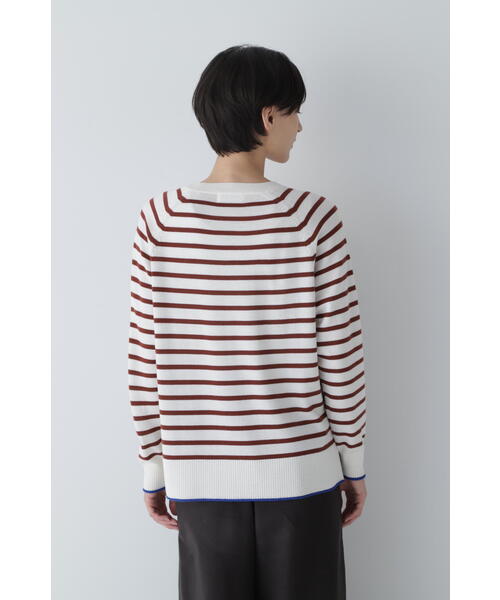 「human woman」 長袖ニット MEDIUM クリアブラウン レディース_画像6