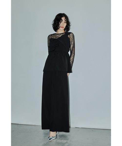 「niana」 セットアップ M チャコールグレー レディースの画像