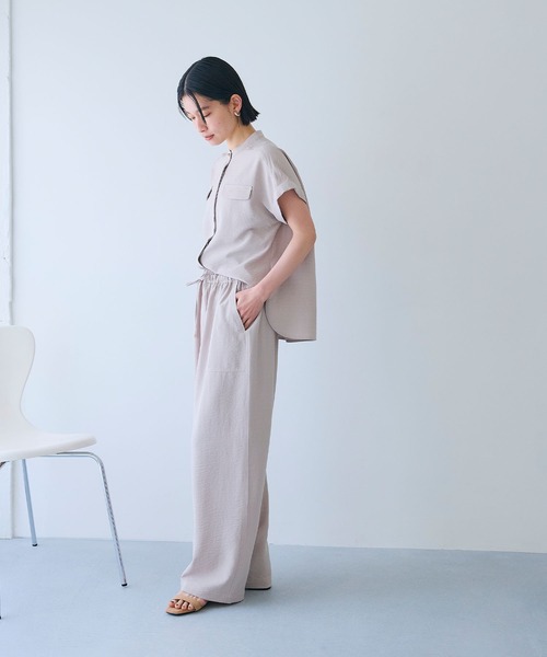CROSS FUNCTION（クロスファンクション） ワイドパンツ パンツ 「シワ