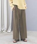 ワイドパンツ パンツ お手入れラクラクセットア...の詳細画像5