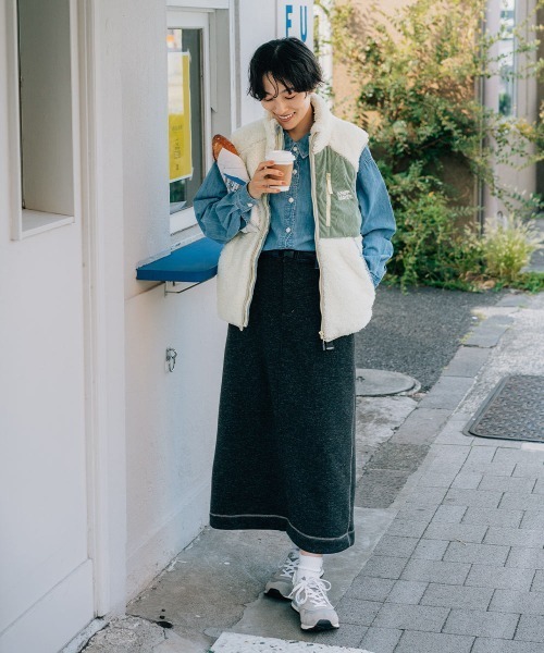 「KRIFF MAYER Lady's Collection」 ベスト LARGE グレー レディース_画像5