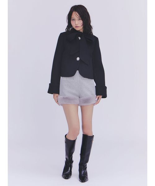 「LILY BROWN」 ショートパンツ 0 ブラック レディース_3