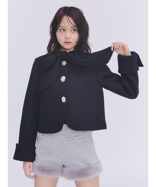「LILY BROWN」 ショートパンツ 0 ブラック レディース_4