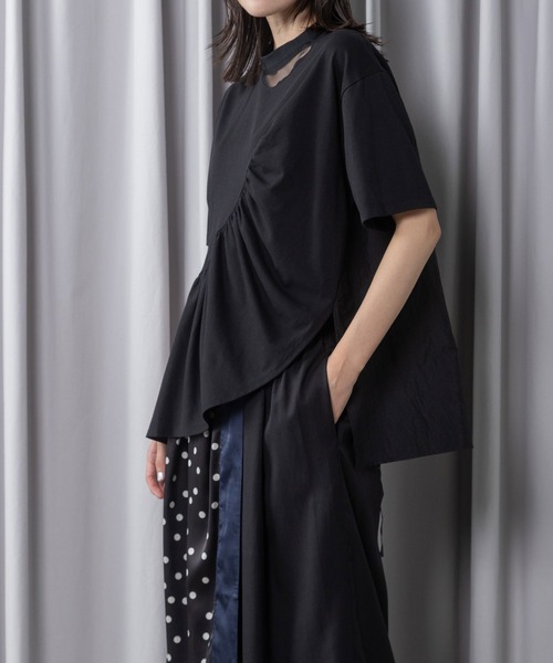 MARECHAL TERRE（マルシャルテル） tシャツ 半袖 フリルデザイン
