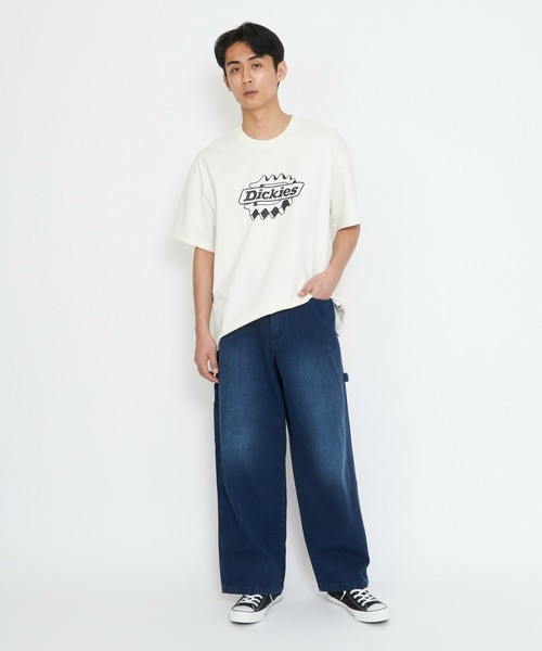 古着 Dickies ダブルニー ダックペインターパンツ ワイド baggy Dickies（ディッキーズ） ジーンズ ビッグダディ デニムパンツ/ワイド