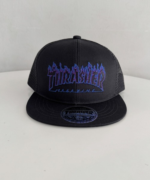 THRASHER（スラッシャー） メッシュキャップ キャップ 帽子 フレイム