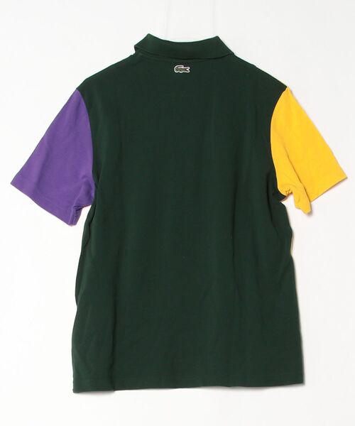 「LACOSTE L!VE」 半袖ポロシャツ X-SMALL グリーン メンズ_画像2