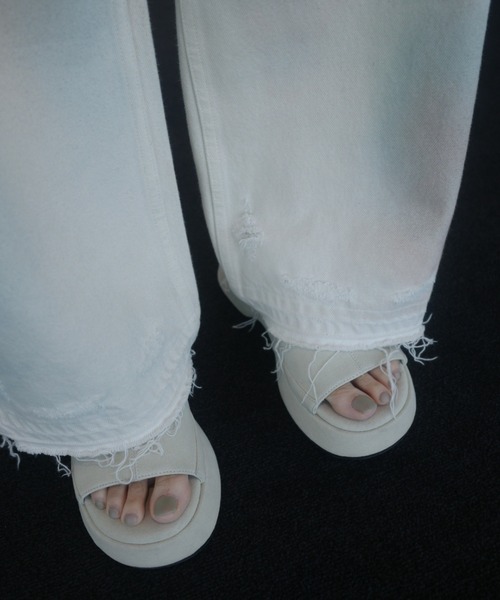 Ameri（アメリ） サンダル 夏 PLUMP LINE SUEDE WEDGE SANDAL