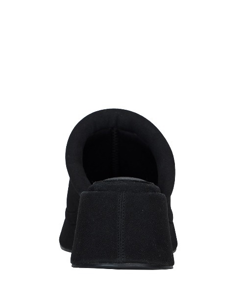 Ameri PLUMP LINE SUEDE WEDGE SANDAL 黒 Ameri（アメリ） サンダル 夏 PLUMP LINE SUEDE WEDGE SANDAL