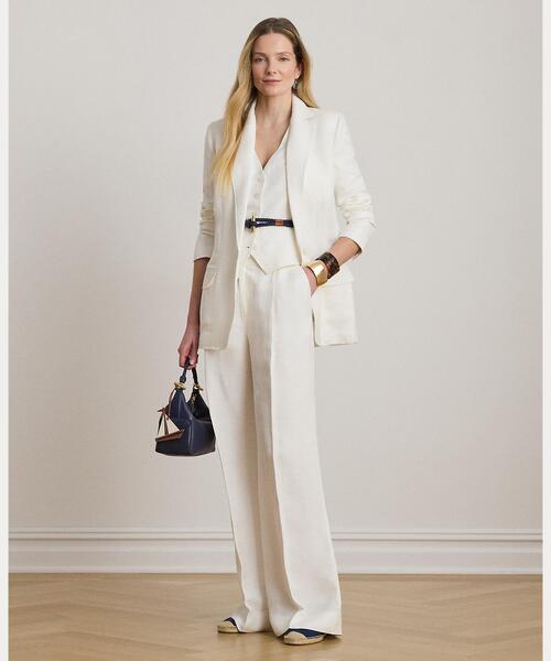 LAUREN RALPH LAUREN（ローレン ラルフローレン） ベスト ジレ リネン