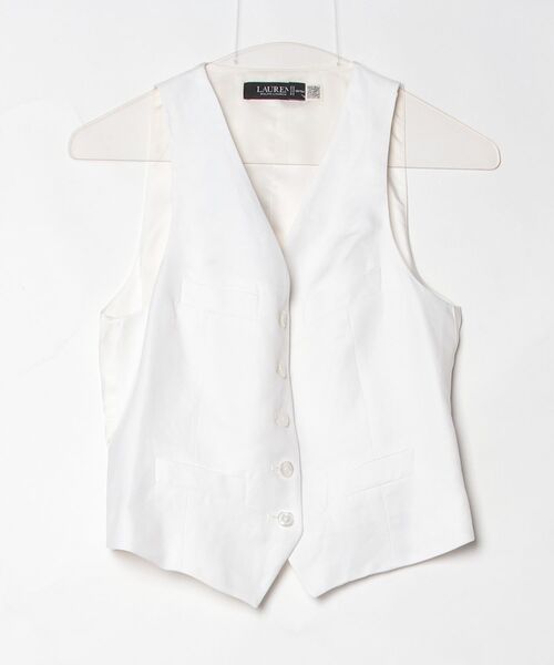 LAUREN RALPH LAUREN（ローレン ラルフローレン） ベスト ジレ リネン