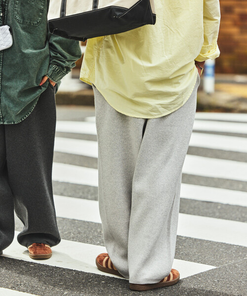 「FREAK'S STORE」 イージーパンツ MEDIUM チャコールグレー メンズ_画像6