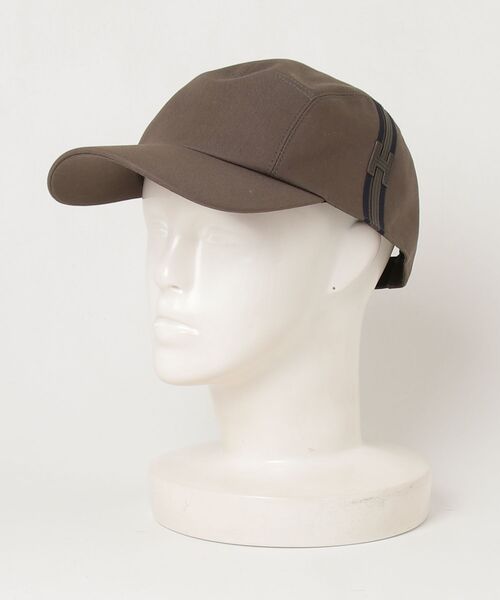HERMES（エルメス） ネヴァダ Hストライプ キャップ 60 グリーン 