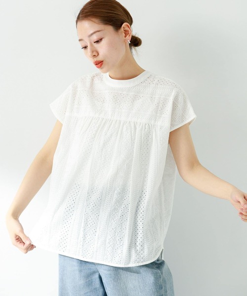 URBAN RESEARCH Sonny Label 半袖ブラウス FREE パープル レディース