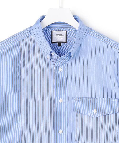 J.PRESS YORK STREET シャツ 半袖 「UNISEX」クレイジーパターン