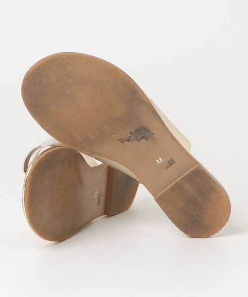 「EVOL」 フラットサンダル M ベージュ レディース_画像3